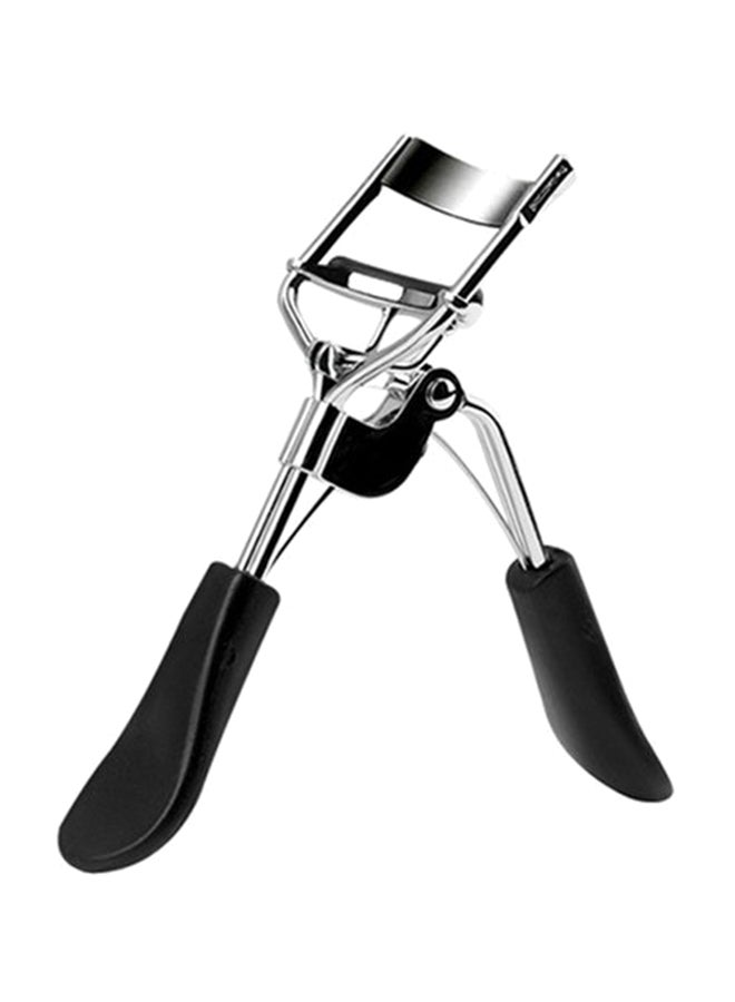 أداة تجعيد رموش من الستانلس ستيل بزاوية واسعة أسود/ فضي - Image 1