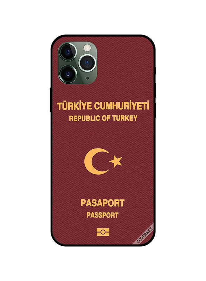 Covernex Protective Case Cover For Apple iPhone 11 Pro Max Red/Brown