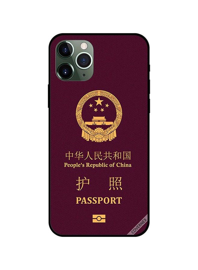Covernex Protective Case Cover For Apple iPhone 11 Pro Max Maroon/Brown