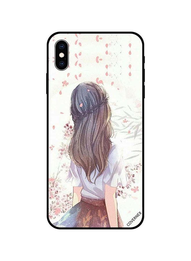 Covernex Apple iPhone XS MAX Protective Case Cover Printed Featuring Cute Girl in Deep Thinking DESIGN_0561 - Image 1