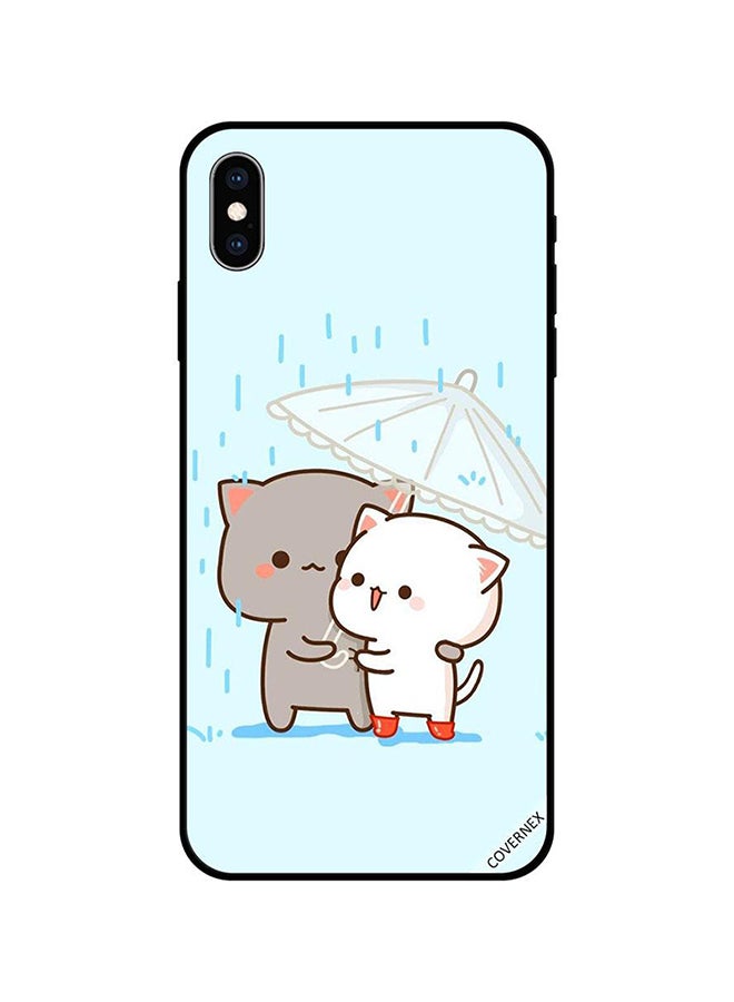 Covernex Apple iPhone XS MAX Protective Case Cover Printed Featuring Love in Rain DESIGN_0059 - Image 1