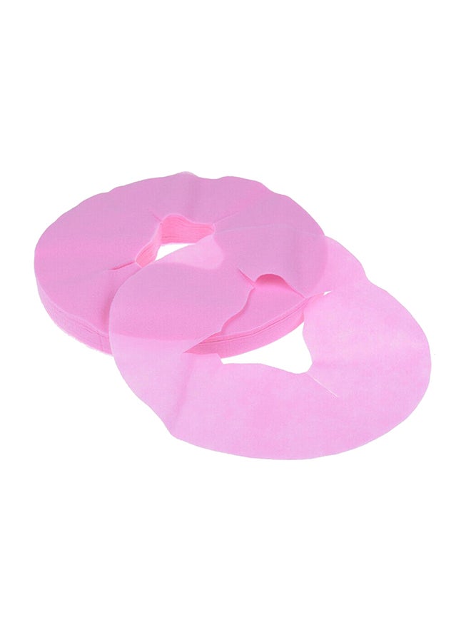 100-Piece Disposable Silicone Pillow Hole Towel Pink - Image 1