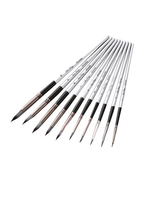 10-Piece Paint Brush Multicolor