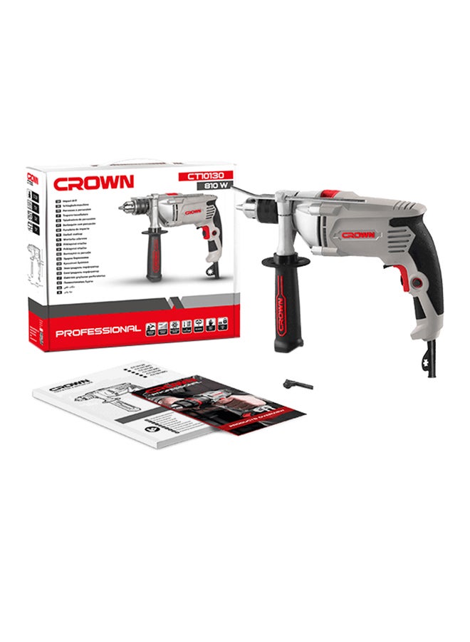 Crown - CT10130 Impact Drill Grey/Black Grey/Black - Image 1