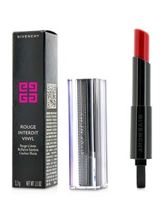 GIVENCHY Rouge Interdit Vinyl Shine Lipstick 11 Rouge Rebelle  - Image 2