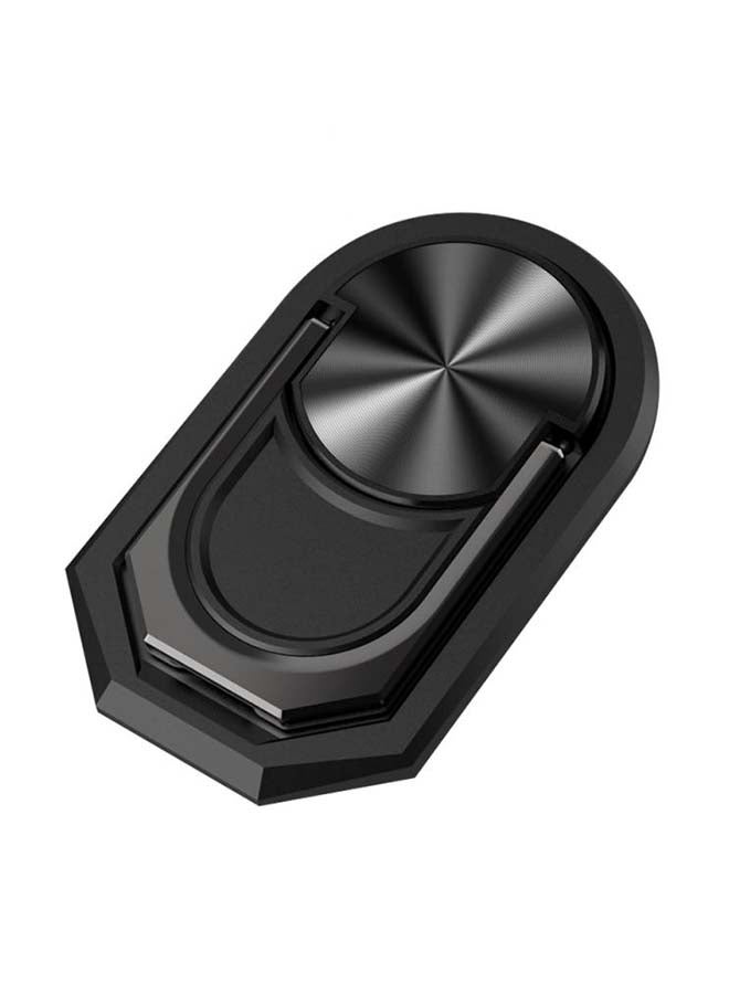 Beauenty Finger Ring Pattern Mobile Phone Holder Stand Black 
