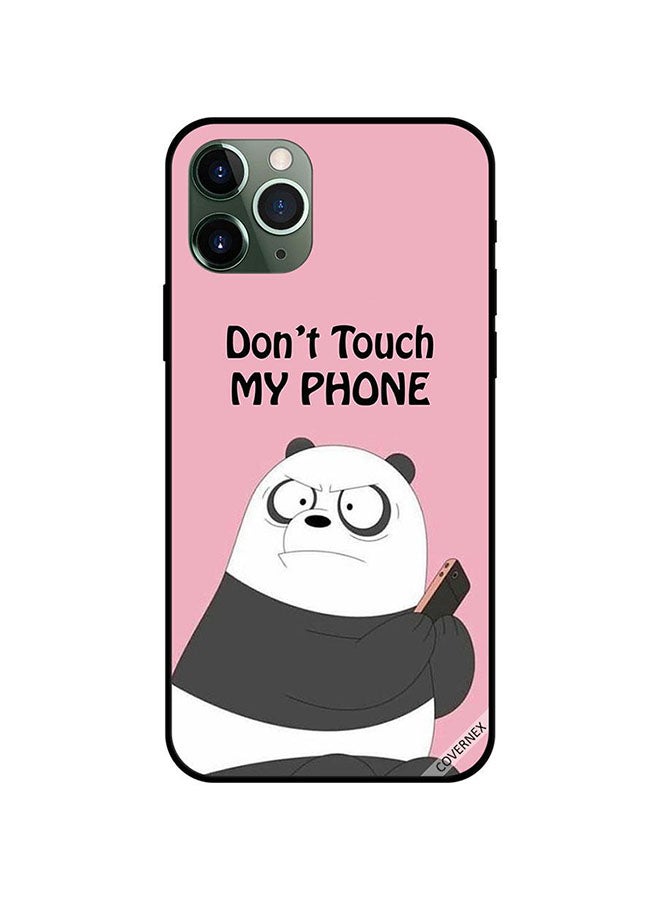 Covernex Apple iPhone 11 Pro Max Protective Case Cover Printed Featuring Don't Touch My Phone Panda DESIGN_1541 - Image 1