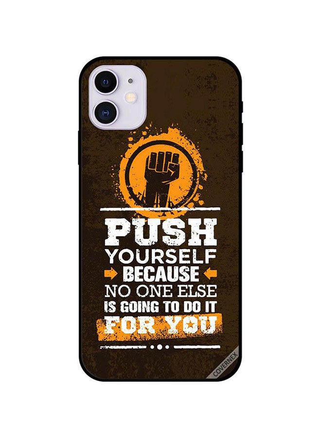 كوفرنيكس غطاء حماية واق لهاتف أبل آيفون 11 بني/أصفر/أبيض