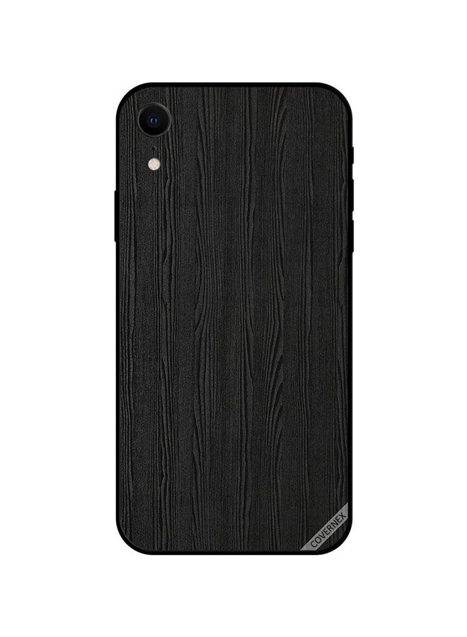 Covernex - Protective Case Cover For Apple iPhone XR Black Wooden Pattern - Image 1