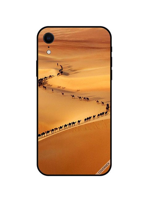 غطاء حماية واقٍ لهاتف أبل آيفون XR بطبعة صورة جمال تسير في الصحراء