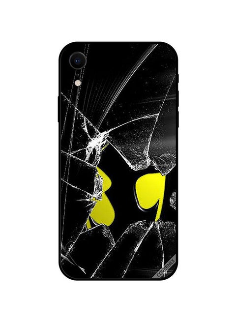 غطاء حماية واقٍ لهاتف أبل آيفون XR طبعة زجاج مكسور