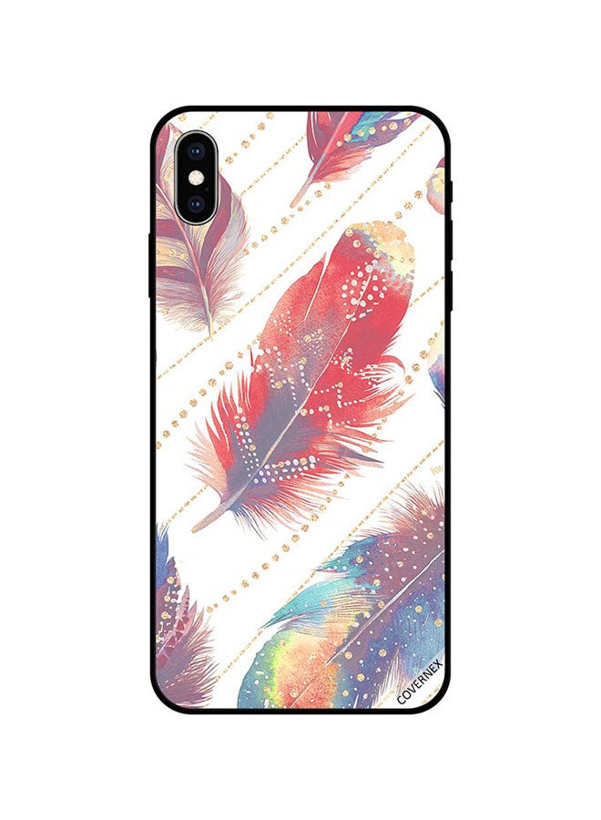 كوفرنيكس غطاء حماية واقٍ لهاتف أبل آيفون XS طبعة ريش ملون - Image 1