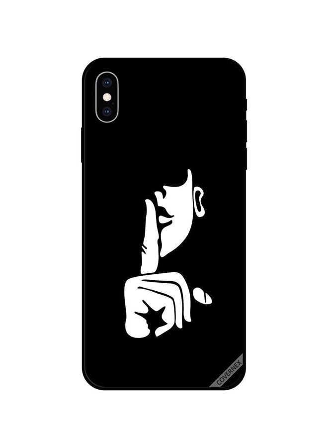 Covernex Protective Case Cover For Apple iPhone XS Shhh B&W