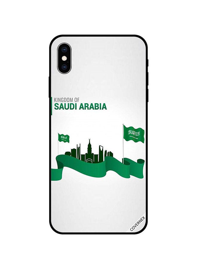كوفرنيكس غطاء حماية واقٍ لهاتف أبل آيفون XS بطبعة فنية تحمل عبارة "Kingdom Of Saudi Arabia" - Image 1