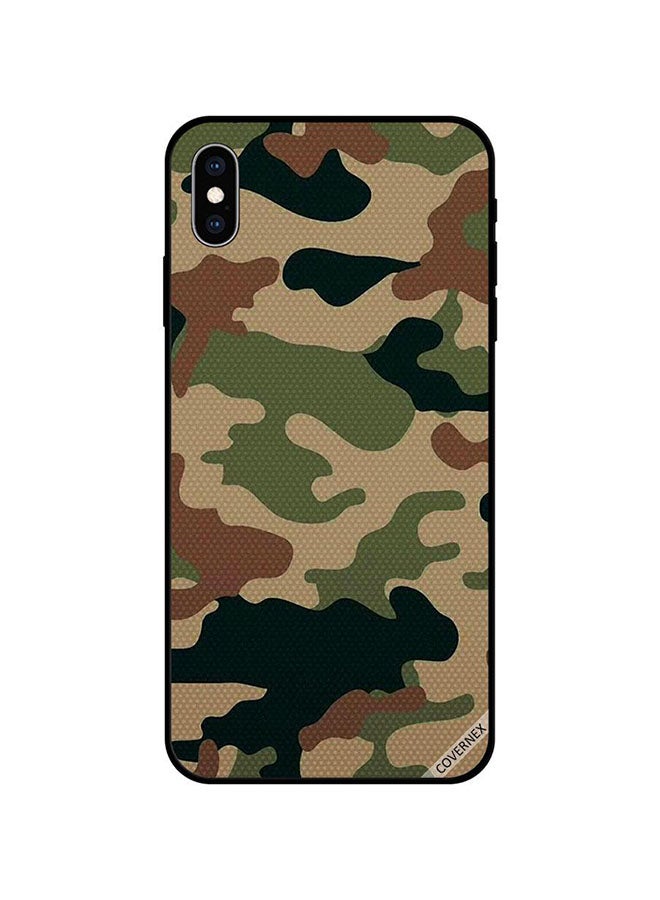 كوفرنيكس غطاء حماية واقٍ لهاتف أبل آيفون XS ليذر كاموفلاج باترن