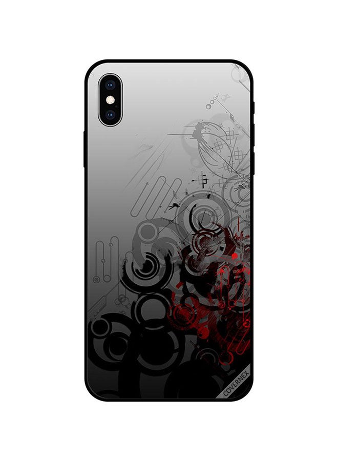 كوفرنيكس غطاء حماية واقٍ لهاتف أبل آيفون XS بطبعة منحنيات هندسية