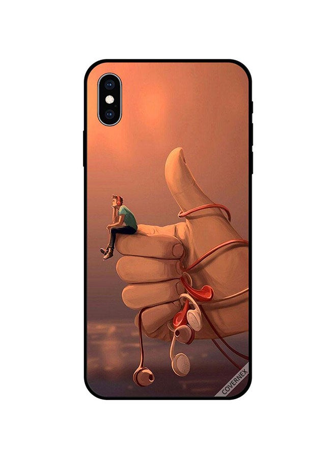 Covernex Apple iPhone XS Protective Case Cover Printed Featuring Keep It Up Listening Music DESIGN_0750 - Image 1