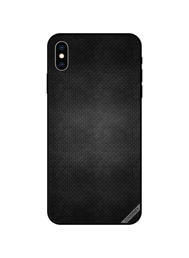 Covernex Protective Case Cover For Apple iPhone XS Dots Black Leather Pattern