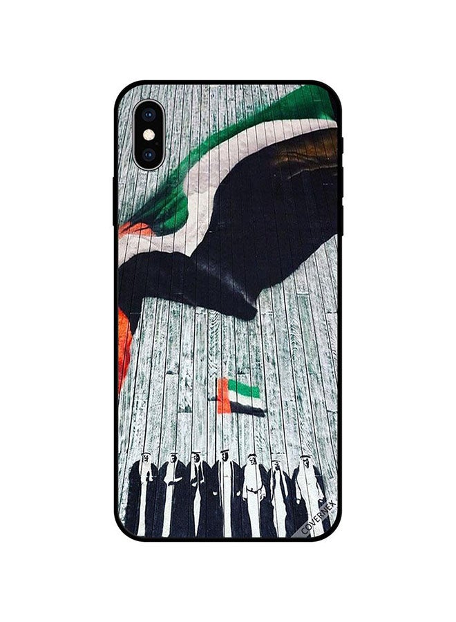 كوفرنيكس غطاء حماية واقٍ لهاتف أبل آيفون XS نمط يعبر عن ملك وعلم الإمارات العربية المتحدة