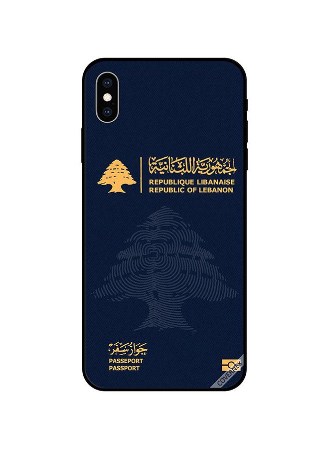 كوفرنيكس غطاء حماية واقٍ لهاتف أبل آيفون XS على شكل جواز سفر لبنان