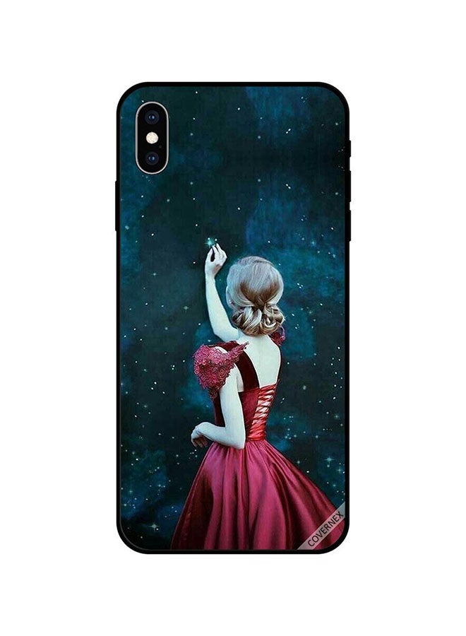 كوفرنيكس غطاء حماية واقٍ لهاتف أبل آيفون XS بطبعة فتاة تلمس النجوم - Image 1