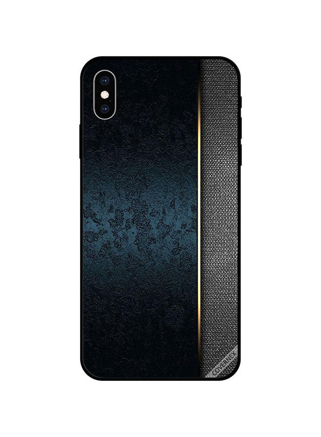 Covernex Protective Case Cover For Apple iPhone XS Dark Green Leather Pattern