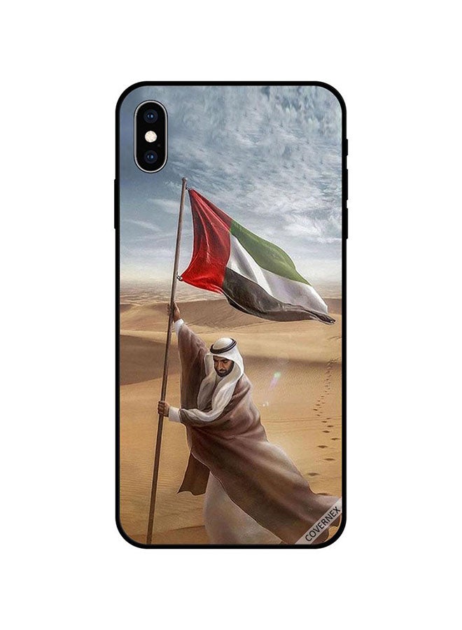 Covernex Apple iPhone XS Protective Case Cover Printed Featuring Zaye Planting UAE Flag DESIGN_0867 - Image 1