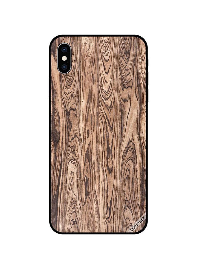 كوفرنيكس غطاء حماية واقٍ لهاتف أبل آيفون XS بنمط خشب قديم - Image 1