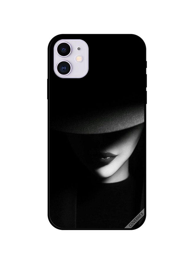 Covernex Apple iPhone 11 Protective Case Cover Printed Featuring Black Hat Girl Silence In Dark DESIGN_0423 - Image 1