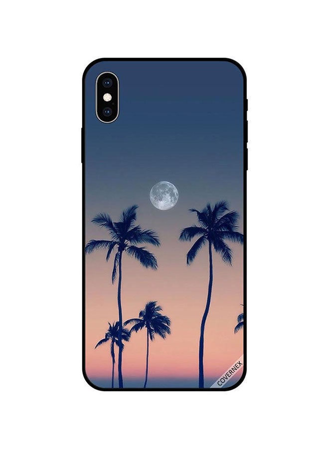كوفرنيكس غطاء حماية واقٍ لهاتف أبل آيفون XS بطبعة فنية للقمر وقت الغروب