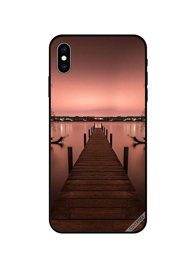 كوفرنيكس غطاء حماية واقٍ لهاتف أبل آيفون XS ممر إلى البحر في المساء