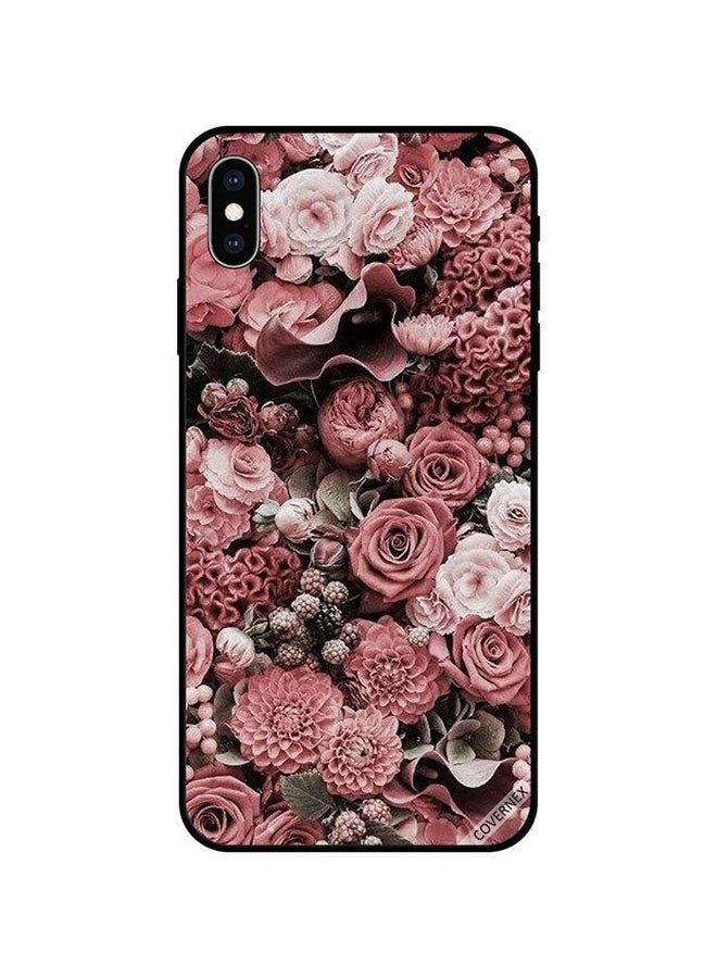 Covernex Protective Case Cover For Apple iPhone XS Dark Peach Roses