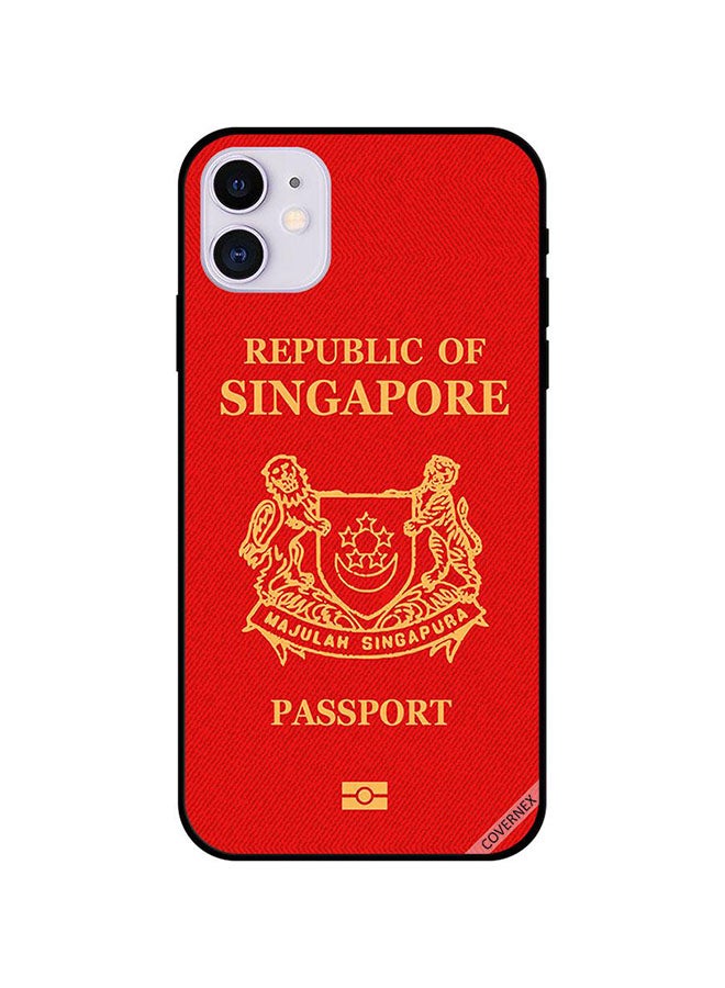 Covernex Protective Case Cover For Apple iPhone 11 Red/Brown