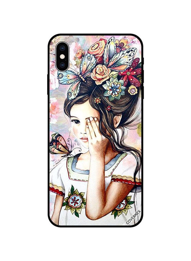 كوفرنيكس غطاء حماية واقٍ لهاتف أبل آيفون XS بطبعة فنية لفتاة - Image 1