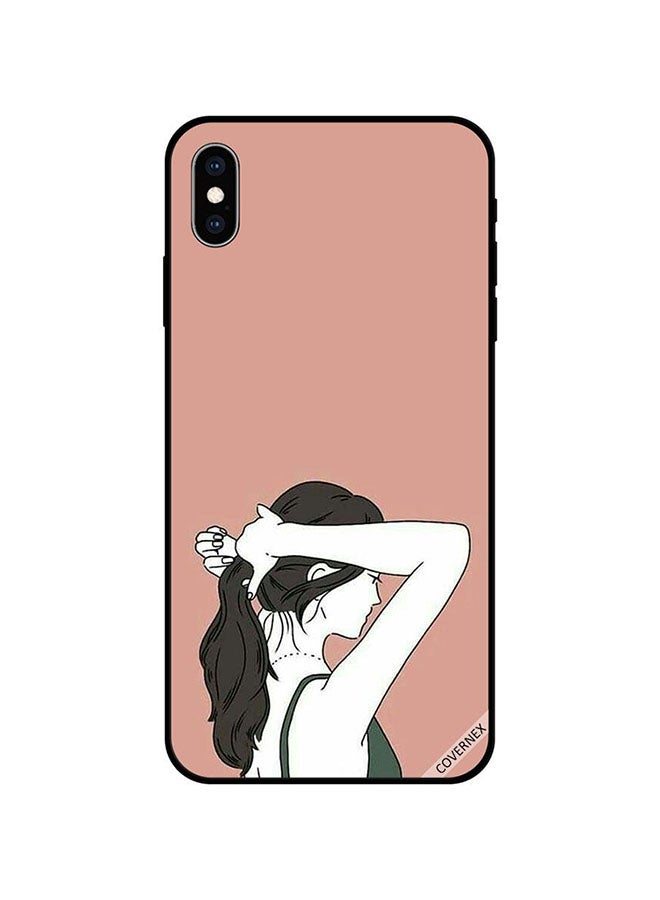 كوفرنيكس غطاء حماية واقٍ لهاتف آيفون XS وردي/رمادي/أبيض - Image 1