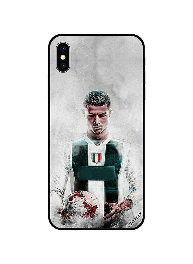 Covernex Apple iPhone XS Protective Case Cover Printed Featuring Ronaldo Holding Football In Hands DESIGN_1594 - Image 1