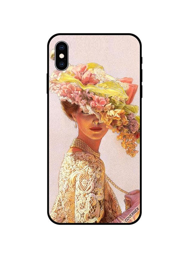 Covernex Apple iPhone X Protective Case Cover Printed Featuring Retro British Lady DESIGN_0497 - Image 1