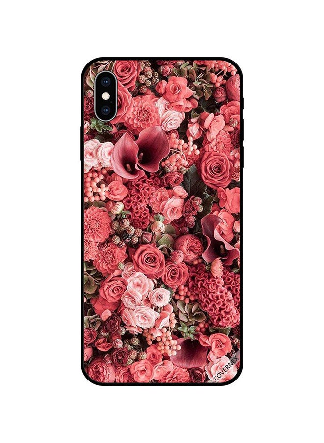 كوفرنيكس غطاء حماية واق لهاتف آيفون X وردي/ أخضر - Image 1