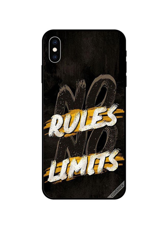 Covernex Apple iPhone XS Protective Case Cover Printed Featuring No Rules No Limits DESIGN_1354 - Image 1