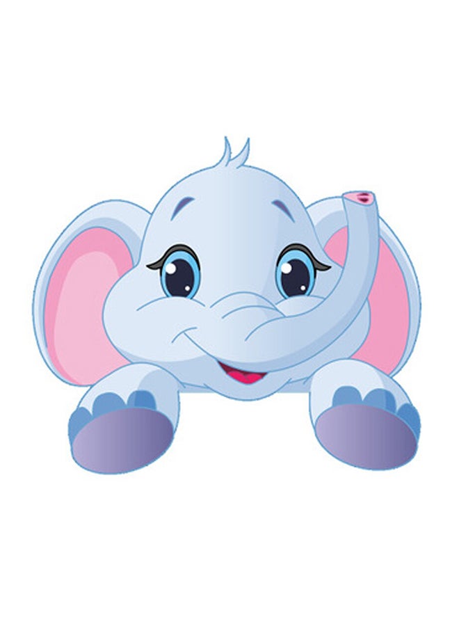 QiaoKai 4-Piece Removable 3D Cartoon Animal Wall Sticker Multicolour 10x10cm  - Image 2