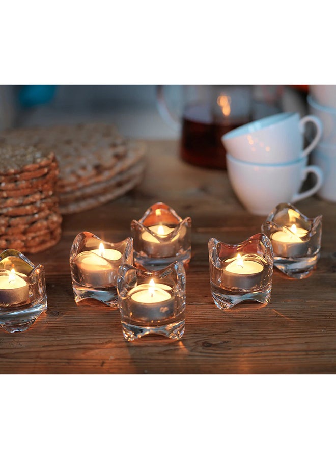 Generic 100-Piece GLIMMA Non-Scented Tea Light Set Silver/White  - Image 3
