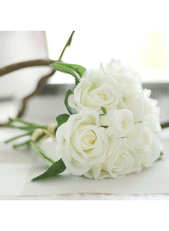 Generic Artificial Rose Flower White 70x70x270mm  - Image 2