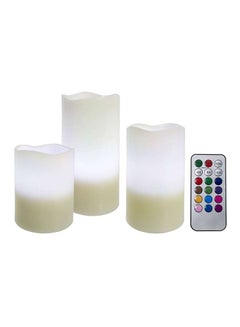 3-Piece LED Candle With Remote Control White - v1586863356/N16107111A_1