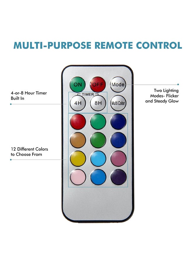 3-Piece LED Candle With Remote Control White  - Image 5