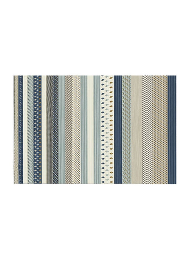 GOOTOY Interior Remodeling Warm Living Luxurious Printed Rectangular Anti-Slip Carpet Blue/Beige/Grey 140x200cm - Image 2
