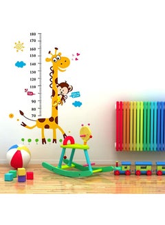 Cartoon Giraffe Growth Chart Wall Sticker Multicolour - v1586863394/N25007959A_4