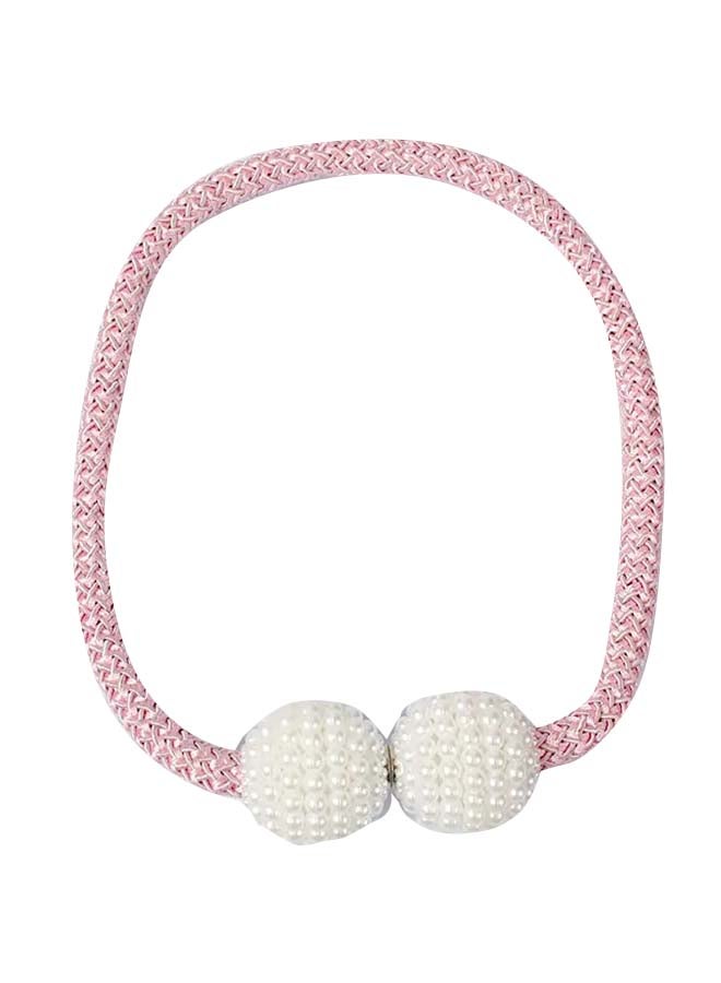 ديلز فور لس حامل ستارة مغناطيسي بتصميم لؤلؤي من قطعتين وردي/أبيض 45Ø³Ù†ØªÙŠÙ…ØªØ± - Image 1