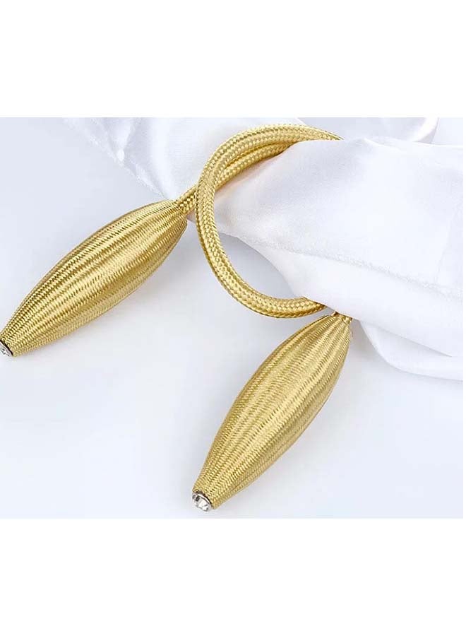 2-Piece Exquisite Design Magnetic Curtain Holder Gold 55centimeter - v1586864046/N36980465A_2