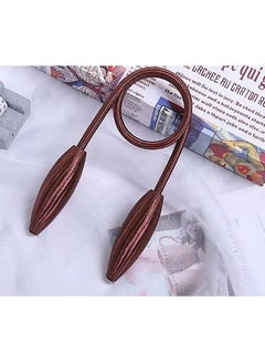 Deals for Less 2-Piece Exquisite Design Magnetic Curtain Holder Brown 55cm  - Image 2
