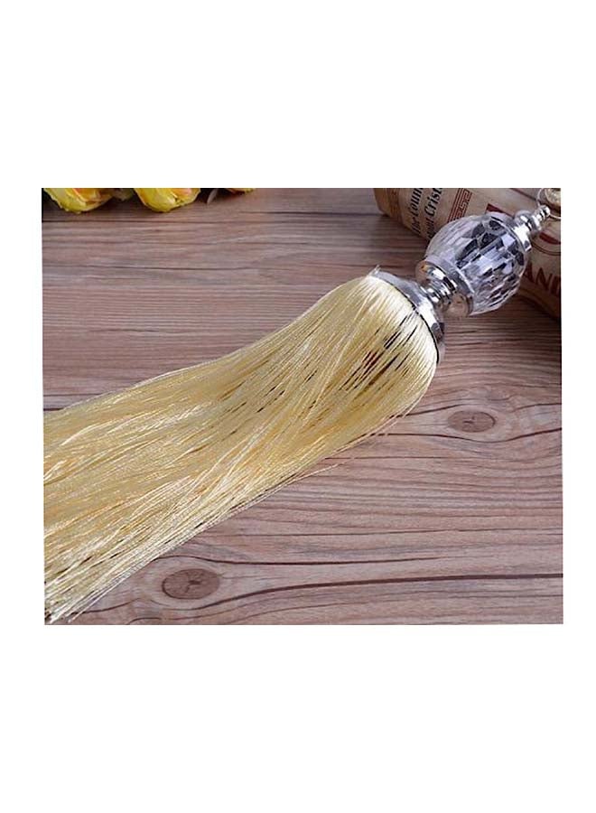 Deals for Less 2-Piece Tassel Tieback Curtain Holder Gold 67cm  - Image 3